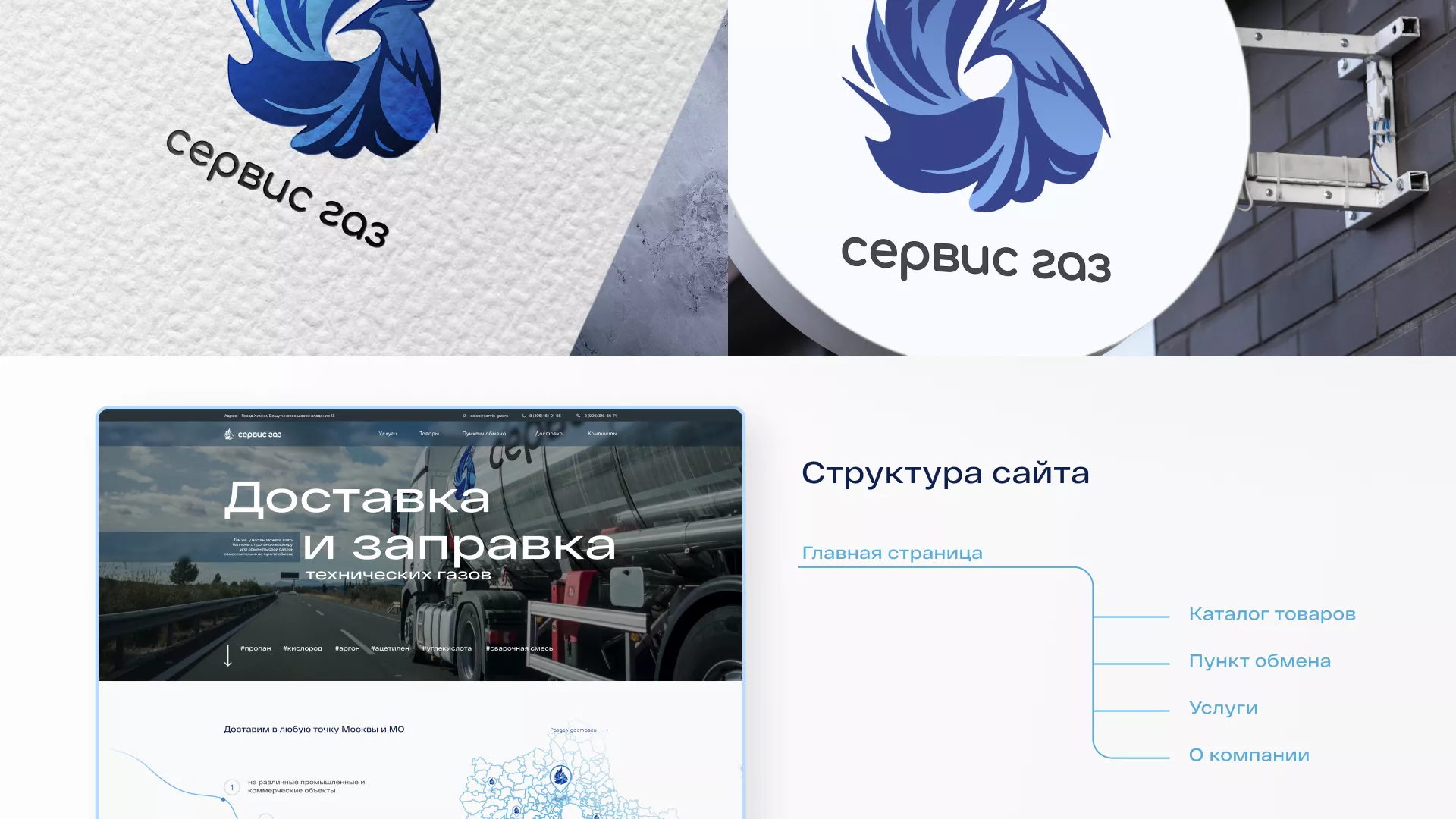 Создание сайта компании «Сервис газ» в Ясном