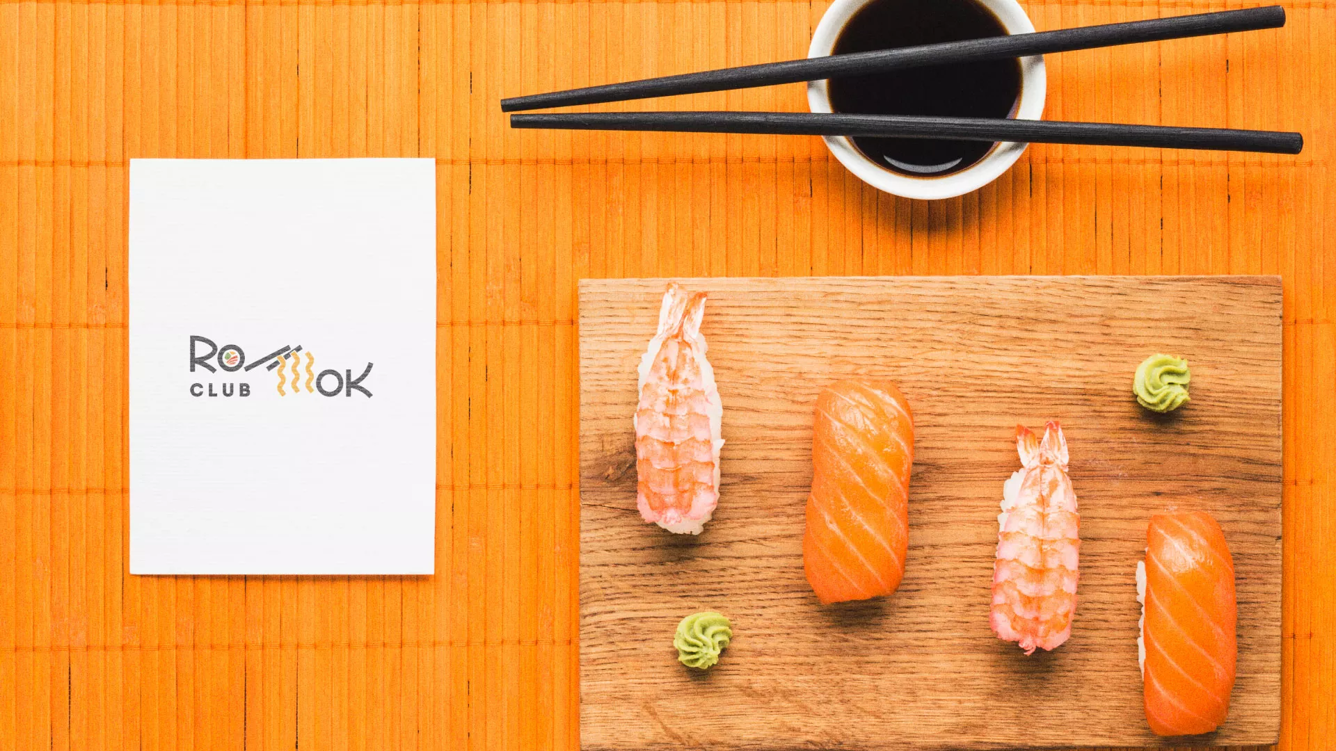 Создание логотипа суши-бара «Roll Wok Club» в Ясном